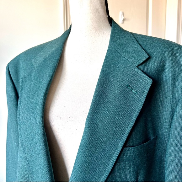 Vintage STAFFORD Worsted Wool Blend Single Breasted Blazer—SZ. 46 - Picture 4 of 17